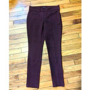 Burgundy stretch trousers